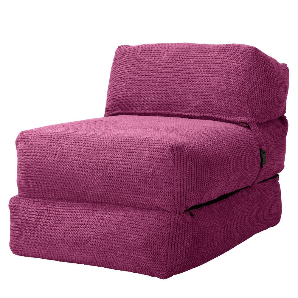 LOUNGE PUG, Avery – Futonstol Enkelsäng, Pom-pom Rosa