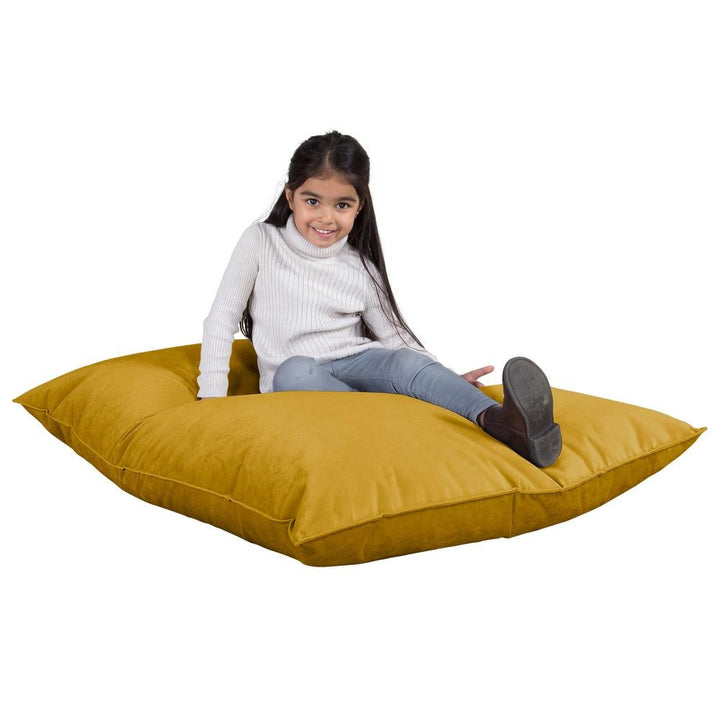 LOUNGE PUG®, Sittsäck Junior XL, Saccosäck Barn, Sammet Guld