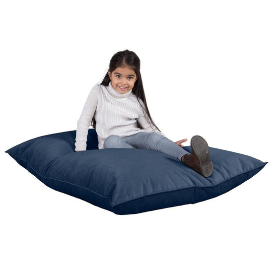 LOUNGE PUG®, Sittsäck Junior XL, Saccosäck Barn, Sammet Navy