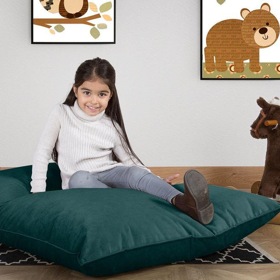 LOUNGE PUG®, Sittsäck Junior XL, Saccosäck Barn, Sammet Teal