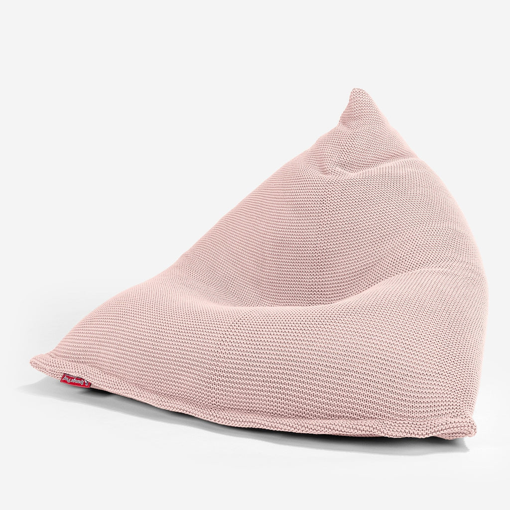 LOUNGE PUG®, Sittsäck Gamingstol - Ellos Stickad Baby rosa