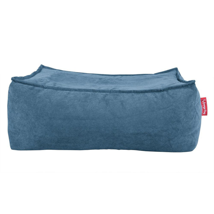 LOUNGE PUG®, Fotpall Sittpuff Stor, Puff, Våfflat Turkos