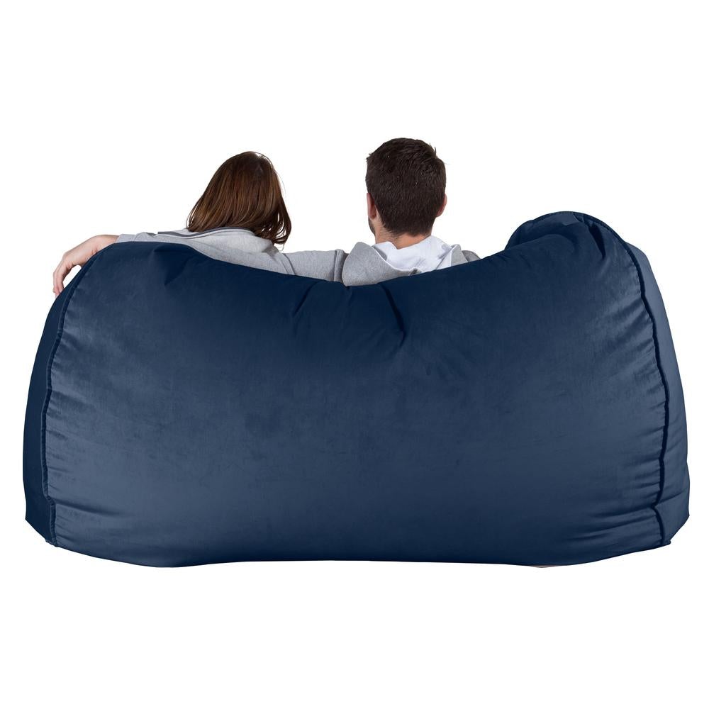 LOUNGE PUG®, Stor Sittsäck Soffa, Saccosäck Soffa, Sammet Navy