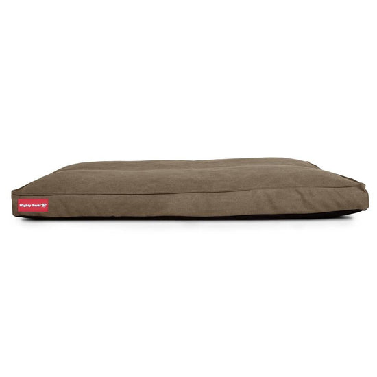 Mighty Bark, Madrassen, Hunddyna med Ortopediskt Memoryskum, Stentvättad denim Khaki