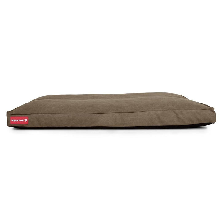 Mighty Bark, Madrassen, Hunddyna med Ortopediskt Memoryskum, Stentvättad denim Khaki