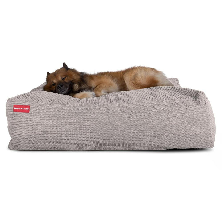 Mighty Bark, Hålan- Hundbädd med Memoryskum, Pom-pom Minkbrun