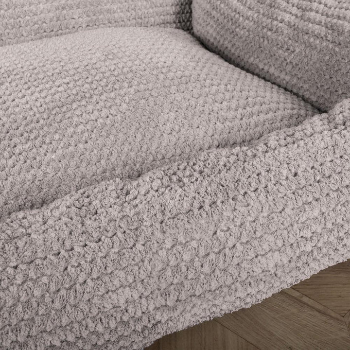 Mighty Bark, Hålan- Hundbädd med Memoryskum, Pom-pom Minkbrun