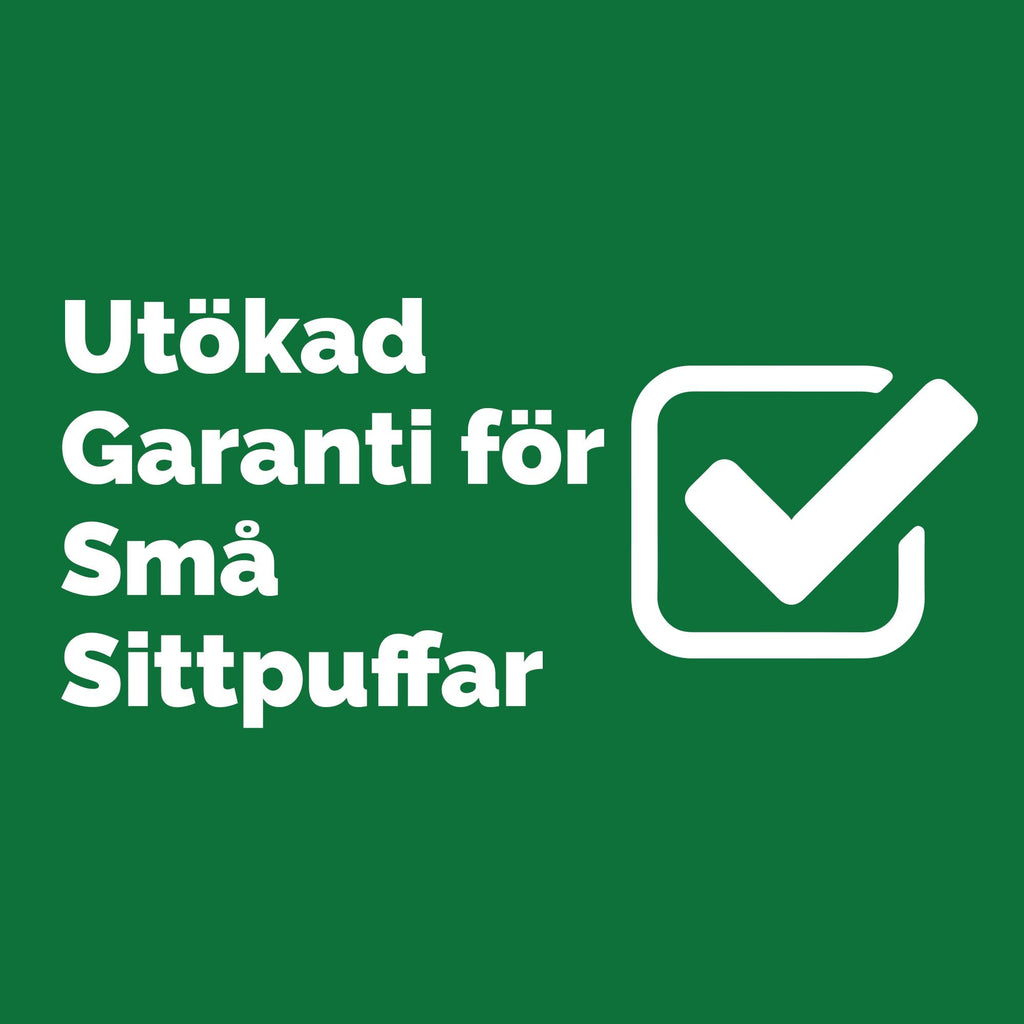 Big Bertha Original, Utökad Garanti för Små Sittpuffar