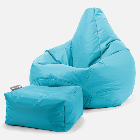 Game Fåtölj Saccosäck - SmartCanvas™ Cyan 01