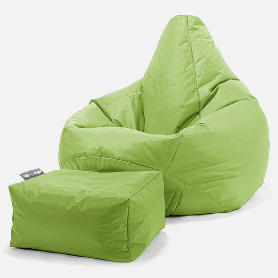 Game Fåtölj Saccosäck - SmartCanvas™ Limegrön 01