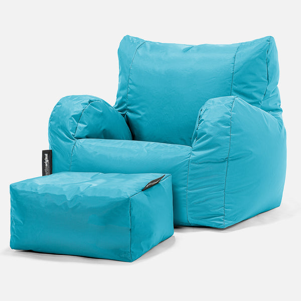 SmartCanvas™ Sittsäck Fåtölj - Cyan 01