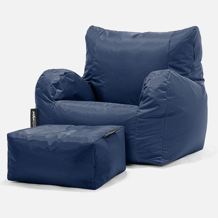 SmartCanvas™ Sittsäck Fåtölj - Marinblå 02