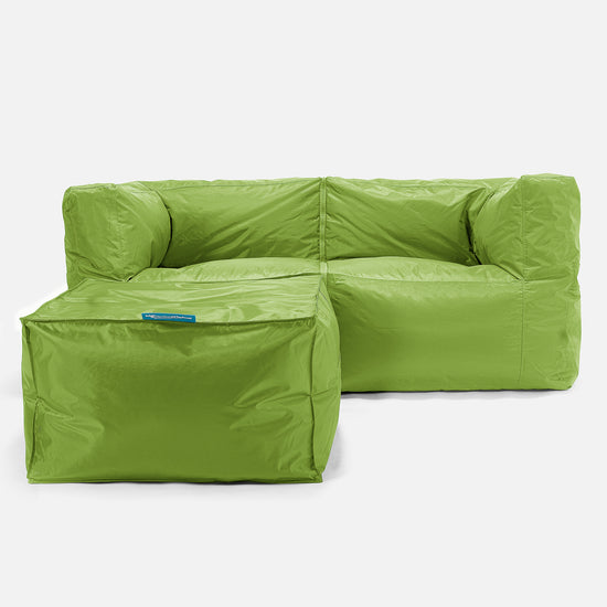 SmartCanvas™ Saccosäcksoffa 2 styck Outdoor - Limegrön 02