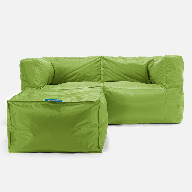 SmartCanvas™ Saccosäcksoffa 2 styck Outdoor - Limegrön 02