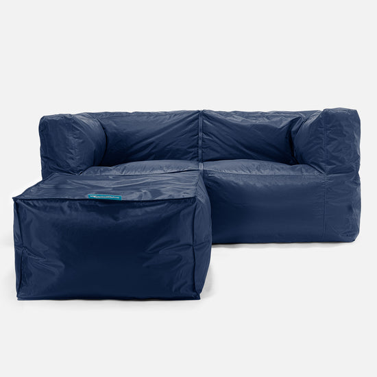 SmartCanvas™ Saccosäcksoffa 2 styck Outdoor - Marinblå 02