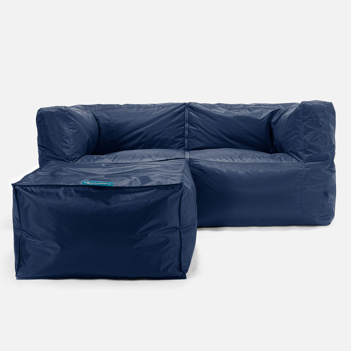 SmartCanvas™ Saccosäcksoffa 2 styck Outdoor - Marinblå 02