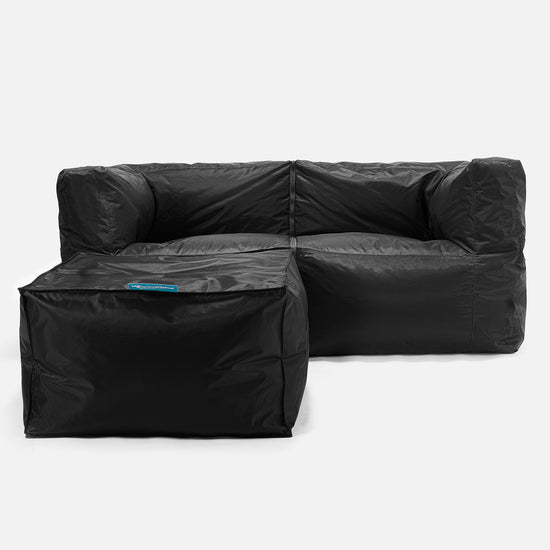 SmartCanvas™ Saccosäcksoffa 2 styck Outdoor - Svart 02