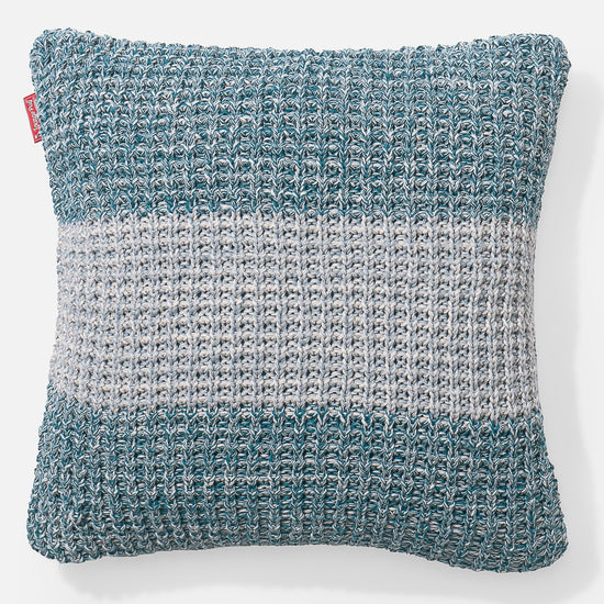 Kudde 47 x 47cm - 100% Bomulls Chester Blå 01