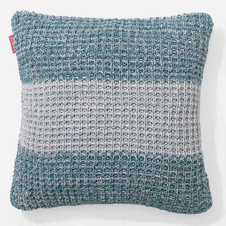 Kudde 47 x 47cm - 100% Bomulls Chester Blå 01