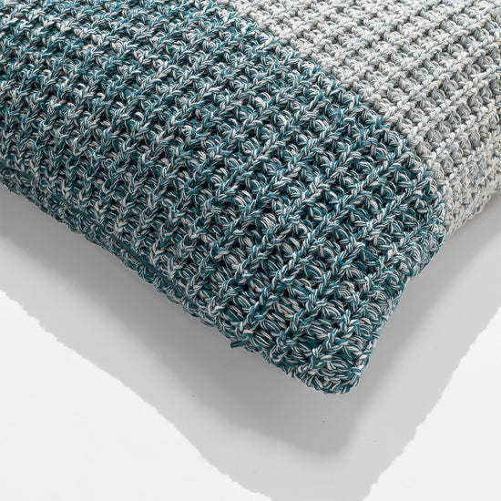 Kudde 47 x 47cm - 100% Bomulls Chester Blå 02