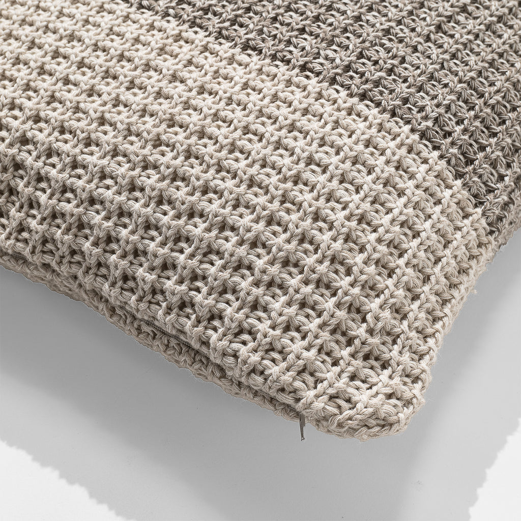 Kudde 47 x 47cm - 100% Bomulls Chester Gräddvit 02