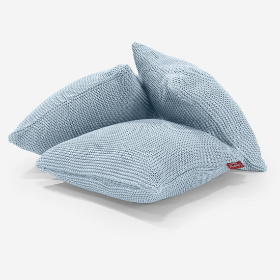 Kudde 47 x 47cm - 100% Bomulls Ellos Dimmigblå 03