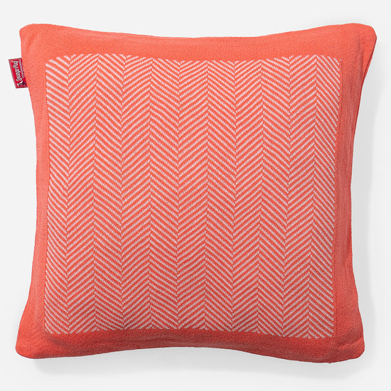 Kudde 47 x 47cm - 100% Bomulls Fiskbens Korall 01