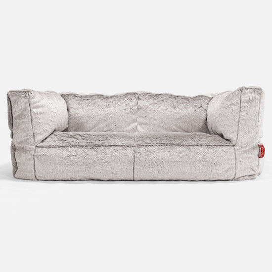 Albert 2-sits Saccosäcksoffa - Fuskkaninpäls Ljusgrå 01