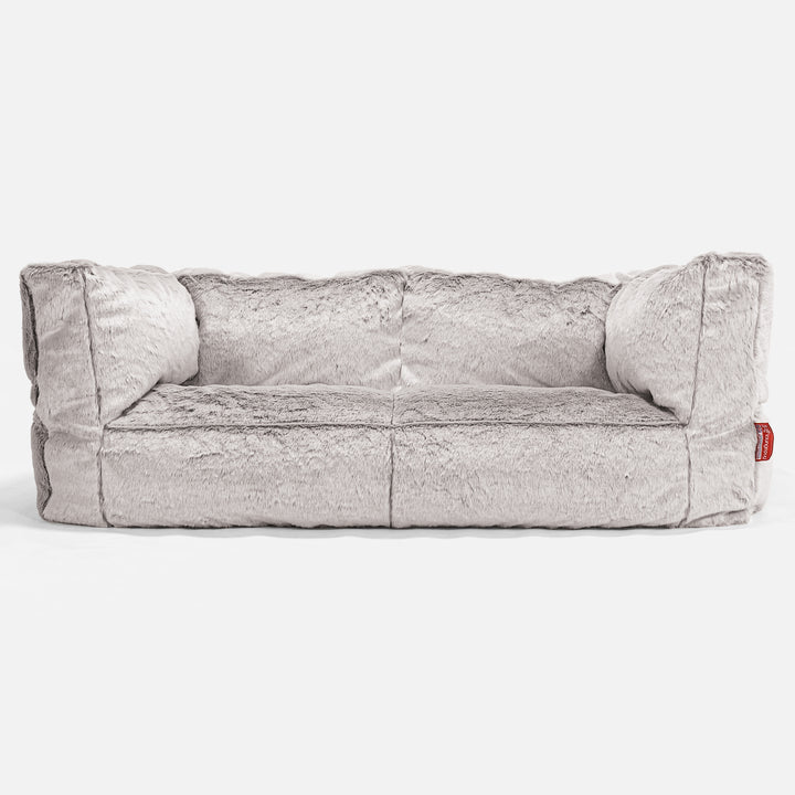 Albert 2-sits Saccosäcksoffa - Fuskkaninpäls Ljusgrå 01