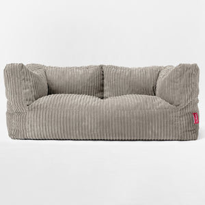 Albert 2-sits Saccosäcksoffa - Klassisk Manchestertyg Minkbrun