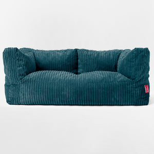 Albert 2-sits Saccosäcksoffa - Klassisk Manchestertyg Teal
