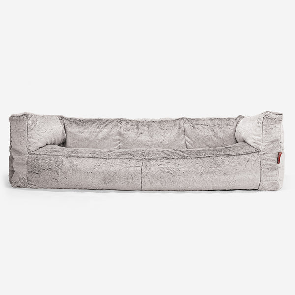 Albert 3-sits Saccosäcksoffa - Fuskkaninpäls Ljusgrå 01