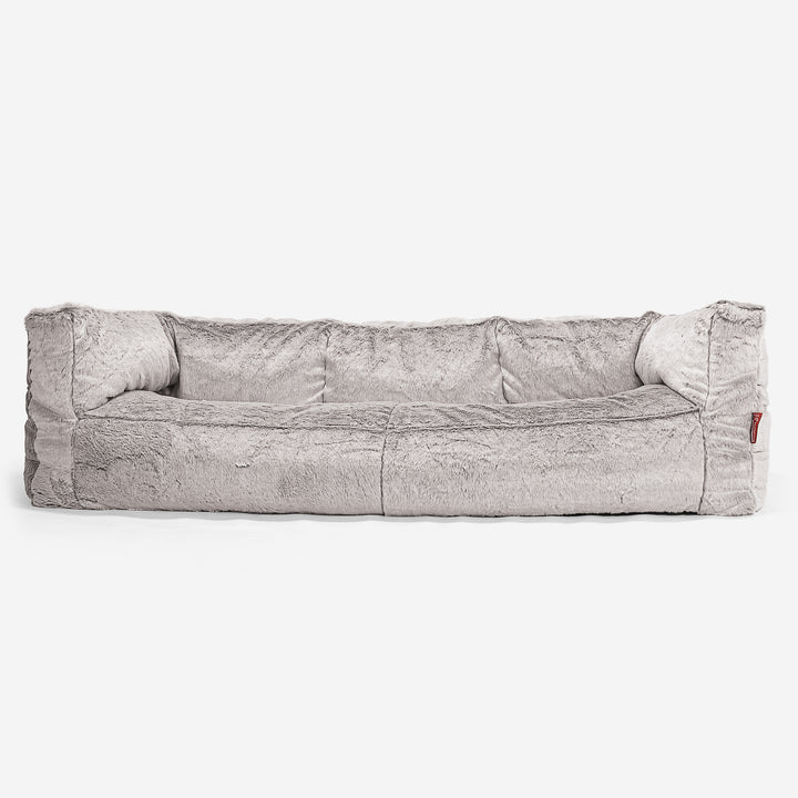 Albert 3-sits Saccosäcksoffa - Fuskkaninpäls Ljusgrå 01