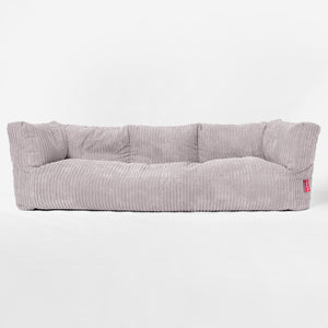 Albert 3-sits Saccosäcksoffa - Klassisk Manchestertyg Silvergrå