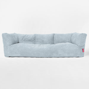 Albert 3-sits Saccosäcksoffa - Klassisk Manchestertyg Baby Blå