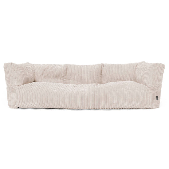 Albert 3-sits Saccosäcksoffa - Klassisk Manchestertyg Elfenbensvit 01