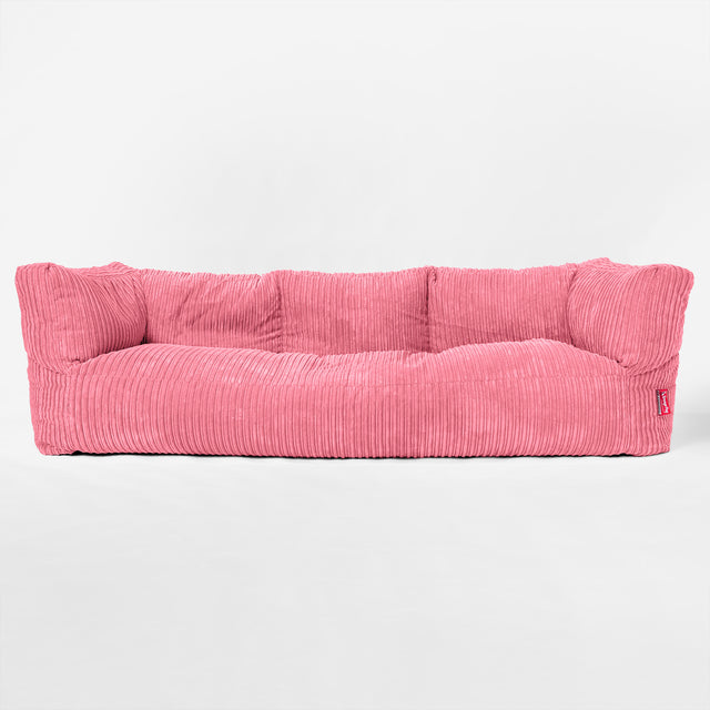 Albert 3-sits Saccosäcksoffa - Klassisk Manchestertyg Korall 01