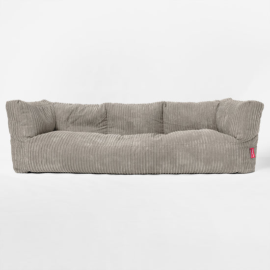 Albert 3-sits Saccosäcksoffa - Klassisk Manchestertyg Minkbrun 01