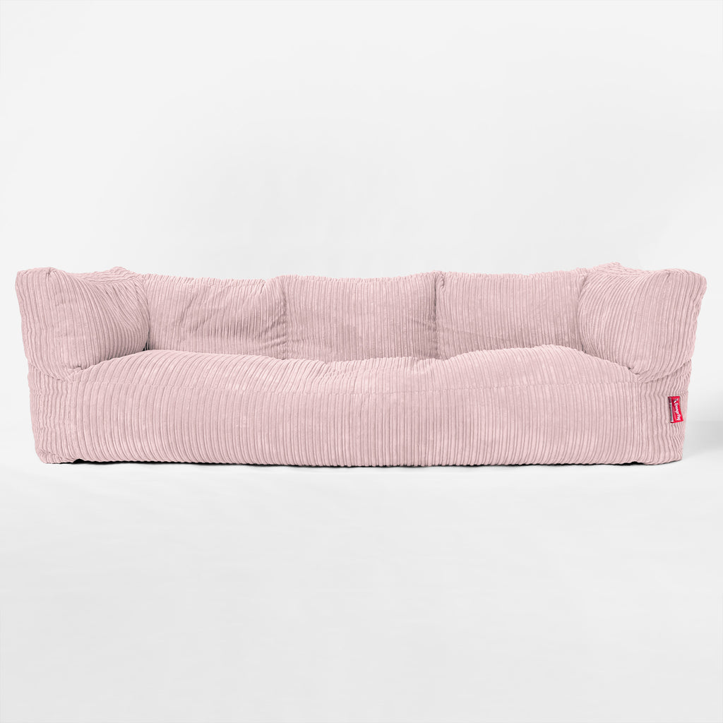 'The Albert' 3-sits Saccosäcksoffa - Klassisk Manchestertyg Rosa 01