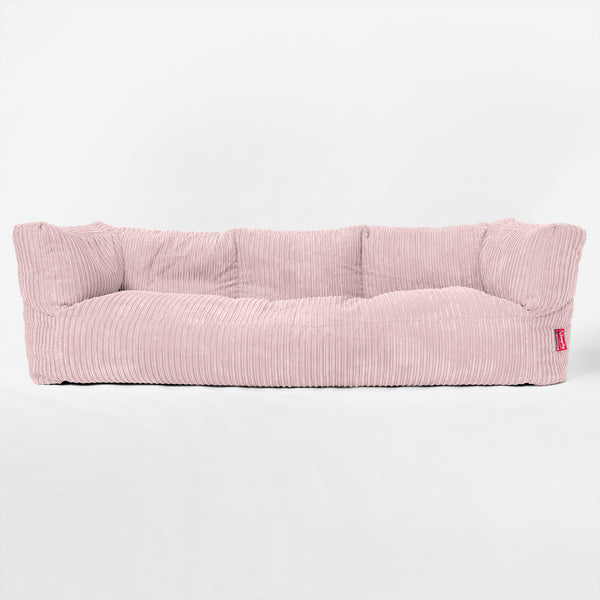 'The Albert' 3-sits Saccosäcksoffa - Klassisk Manchestertyg Rosa 01