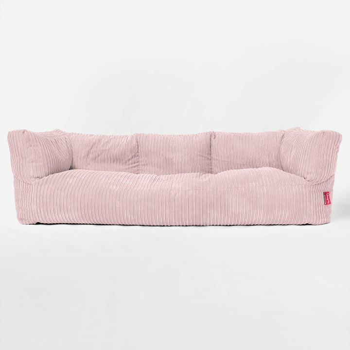 Albert 3-sits Saccosäcksoffa - Klassisk Manchestertyg Rosa 01