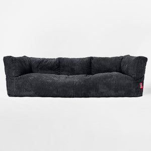 Albert 3-sits Saccosäcksoffa - Klassisk Manchestertyg Svart