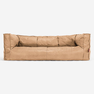 Albert 3-sits Saccosäcksoffa - Vintage Konstläder Honungsgult