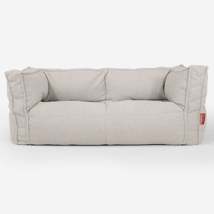 Albert 2-sits Saccosäcksoffa - Boucle Elfenbensvit