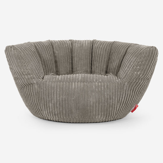 Charles Vintish Saccosäckstol - Klassisk Manchestertyg Minkbrun 02