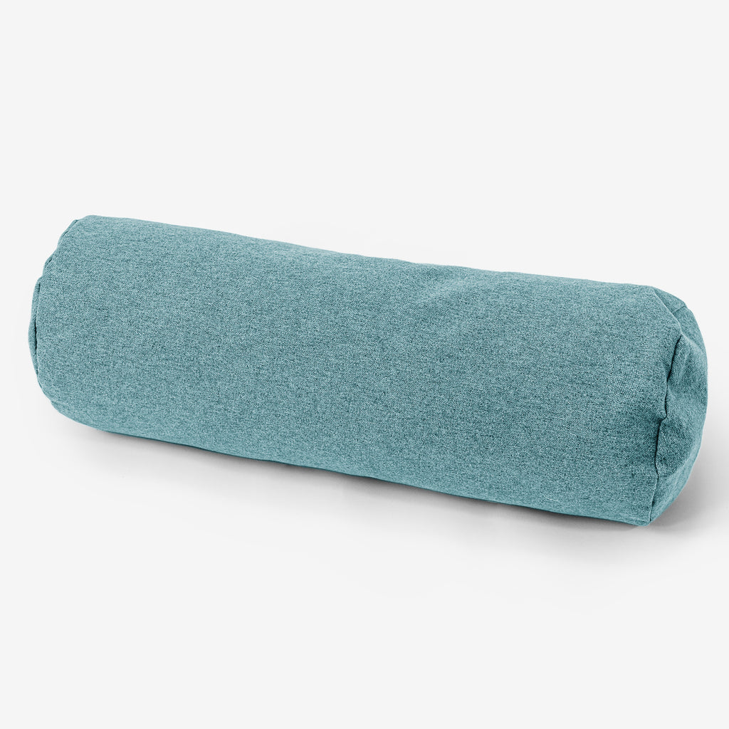 Cylinderkudde 20 x 55cm - Interalli-ull Cyan 01