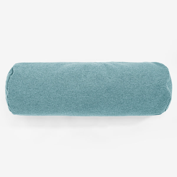 Cylinderkudde 20 x 55cm - Interalli-ull Cyan 01