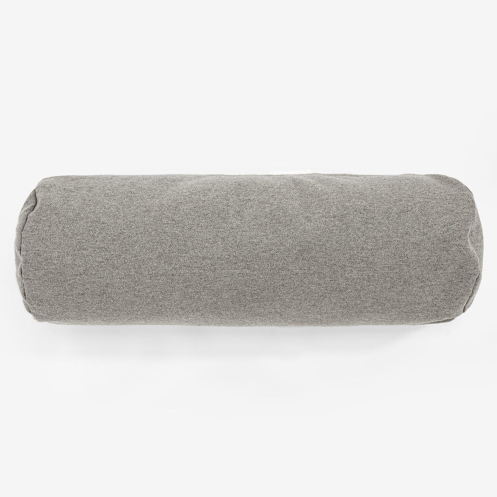 Cylinderkudde 20 x 55cm - Interalli-ull Silverfärgad 02