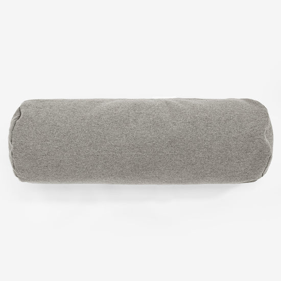 Cylinderkudde 20 x 55cm - Interalli-ull Silverfärgad 02