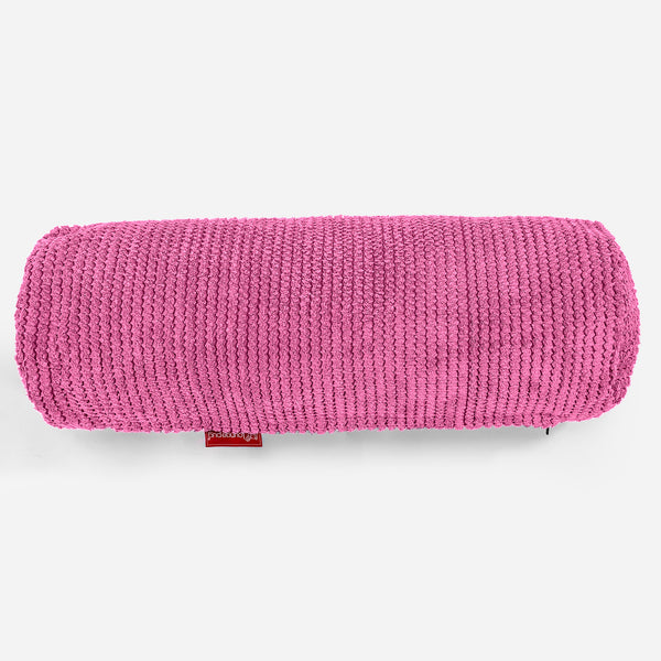 Cylinderkudde 20 x 55cm - Pom-pom Rosa 01